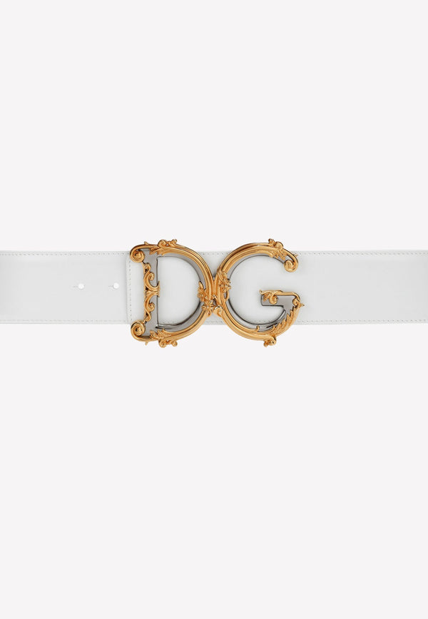 Baroque DG Logo Calfskin Belt