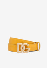 DG Logo Patent Leather Belt