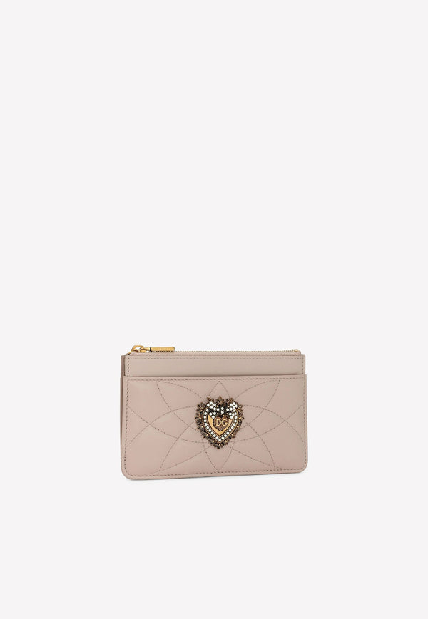 Medium Devotion Cardholder in Quilted Nappa Leather