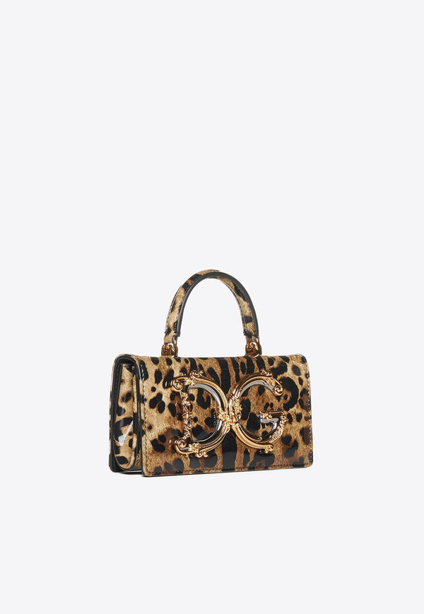 DG Girls Leopard Print Top Handle Bag