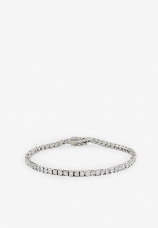 Tennis Diamond Bracelet in 18-karat White Gold