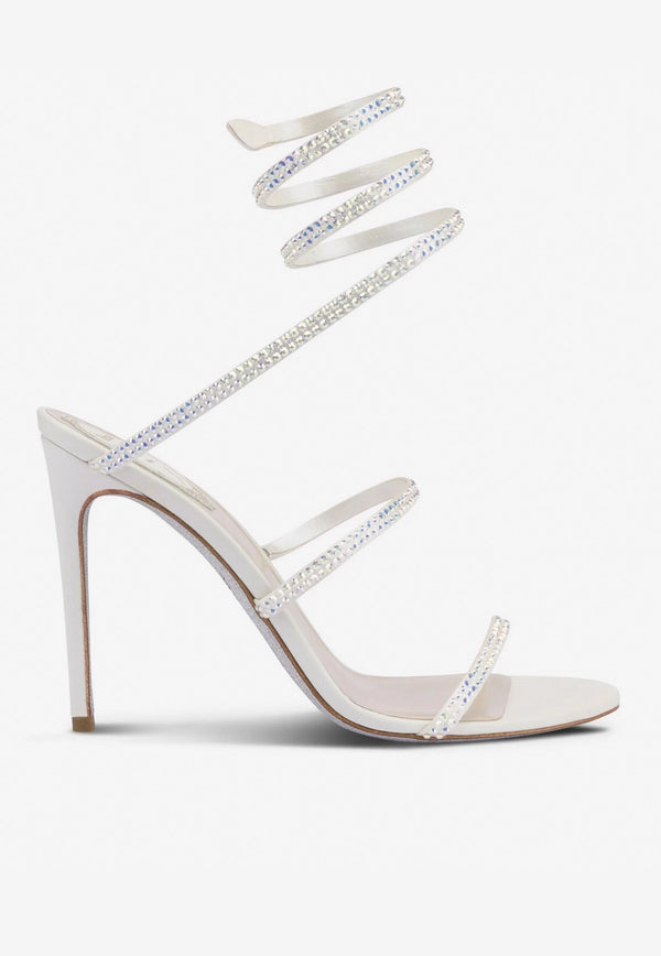 Cleo 105 Crystal-Embellished Wraparound Sandals
