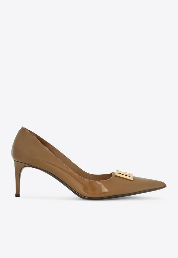 Lollo 60 Polished Leather Pumps