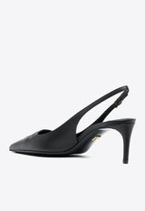 Lolo 60 DG Logo Slingback Pumps in Calf Leather