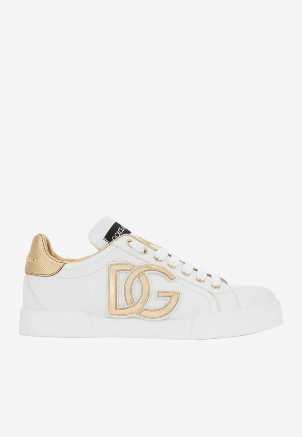 Portofino DG Logo Sneakers in Calf Leather