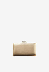 Small Clemmie Clutch in Metallic Nappa Leather