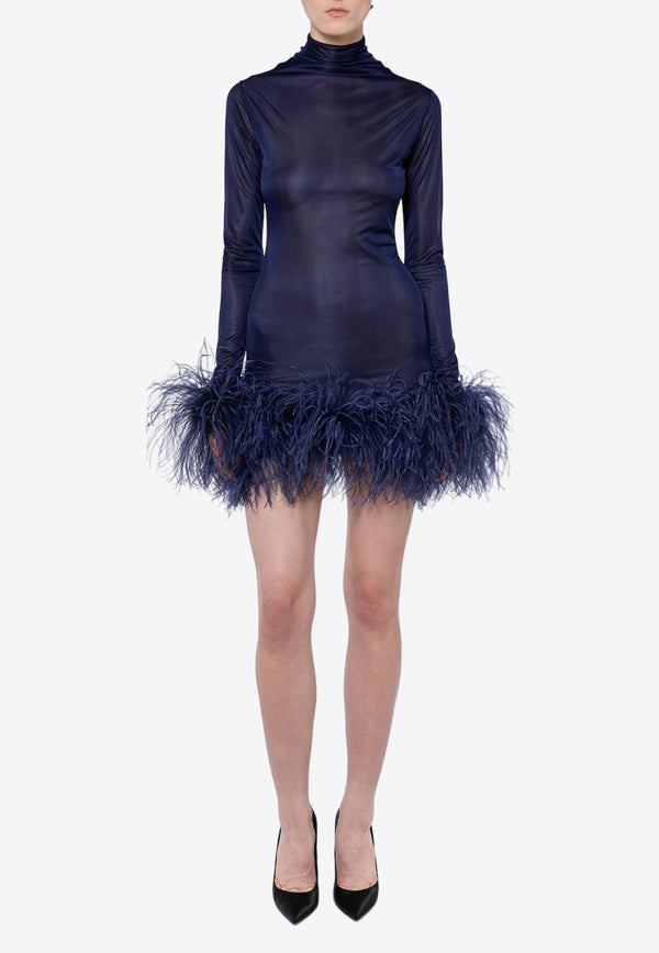 Luna Feather Mini Dress