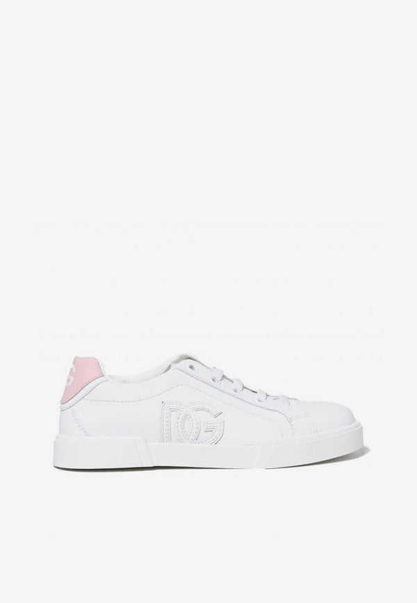 Girls DG Low-Top Leather Sneakers