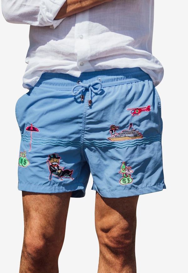 Pampelonne Embroidered Swim Shorts