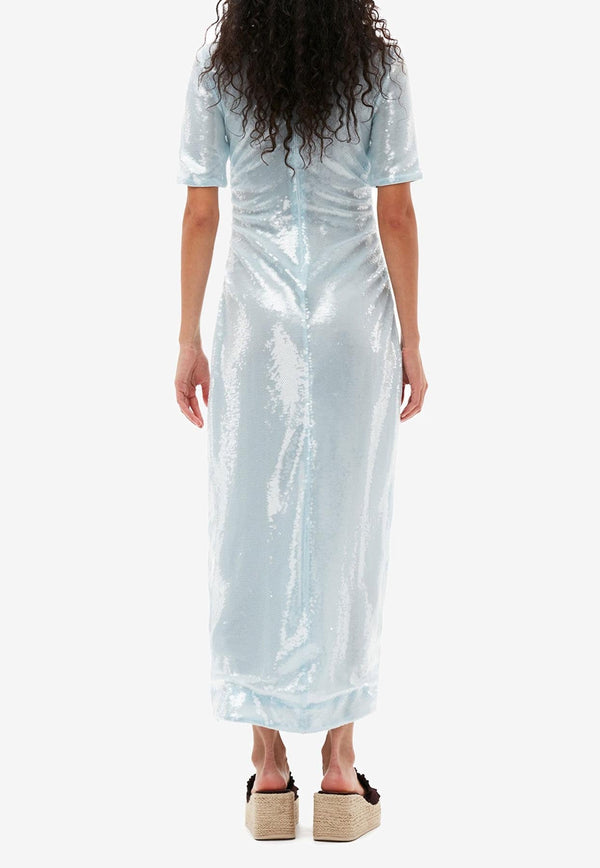 Light Sequins Midi Dress