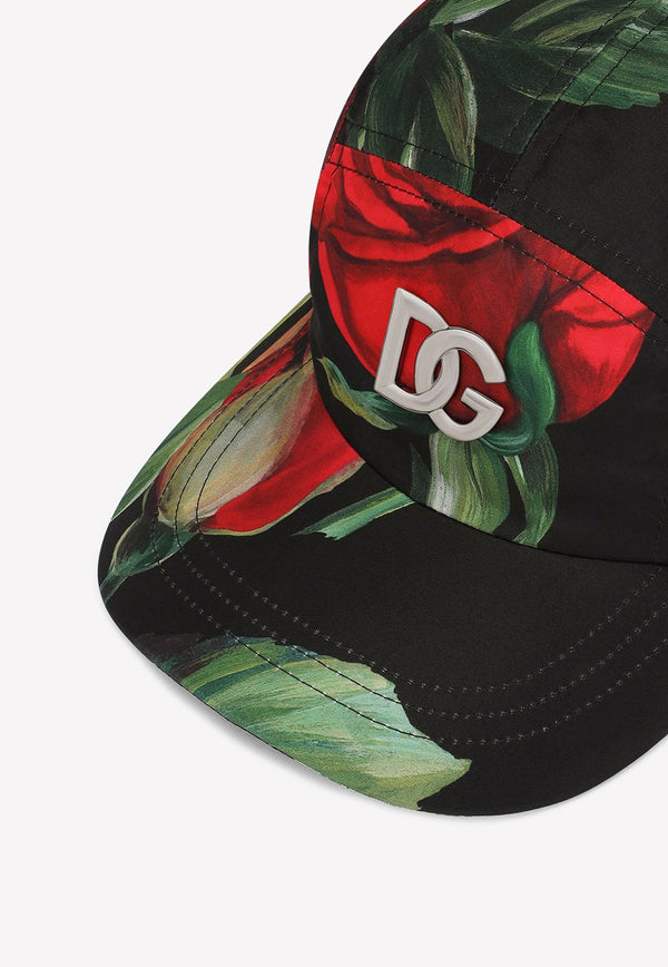 Rose Print DG Baseball Cap