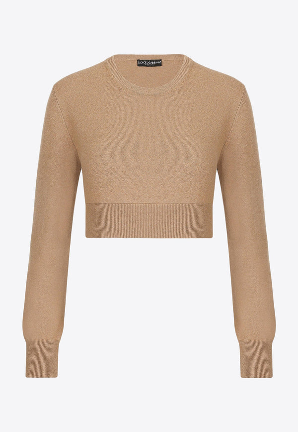 Wool Cashmere Cropped Sweater
