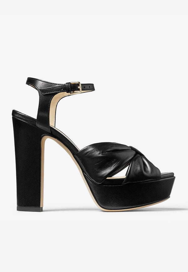 Heloise 120 Platform Sandals in Nappa Leather