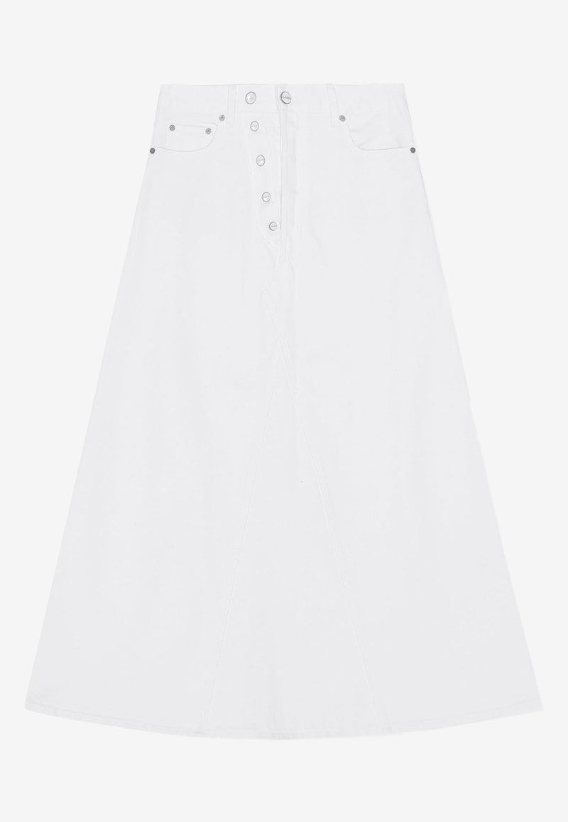 A-line Maxi Denim Skirt