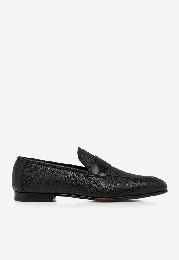 Sean Twisted Band Leather Loafers