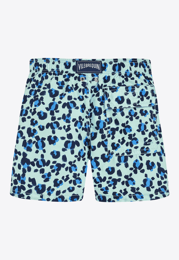 Boys Jim Turtles Leopard Swim Shorts