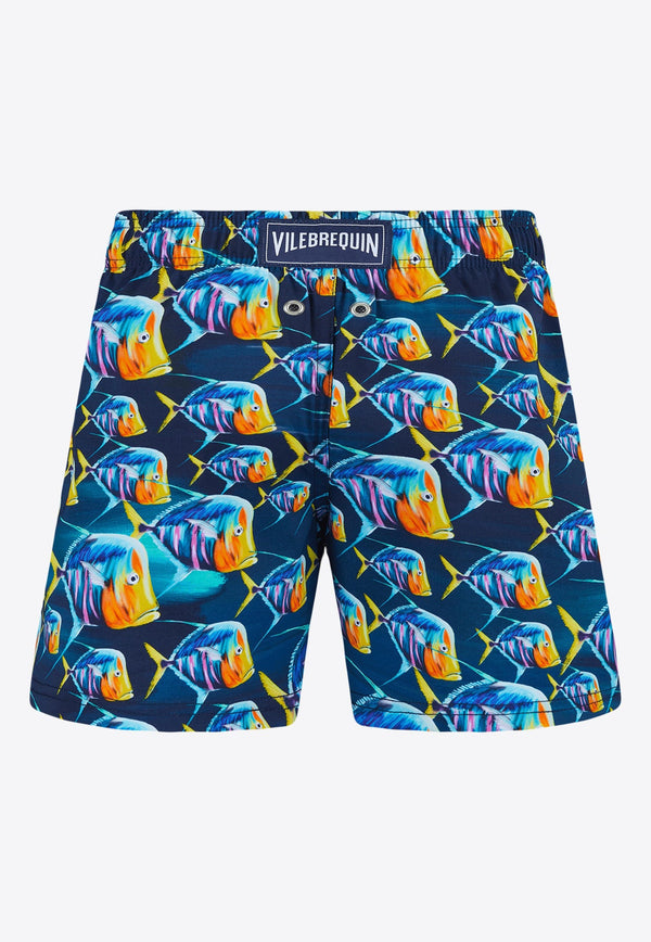 Boys Joris Piranhas Print Swim Shorts