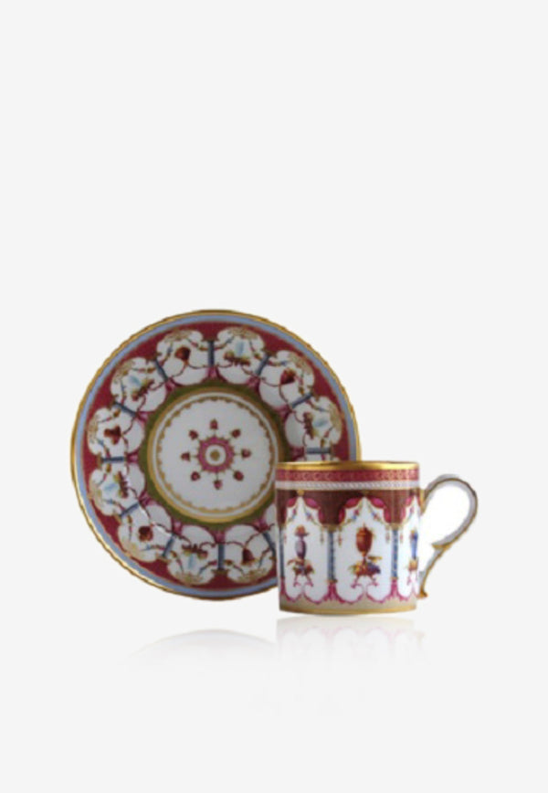 Fantaisies Cantharide Porcelain Litron Cup and Saucer - Set of 2