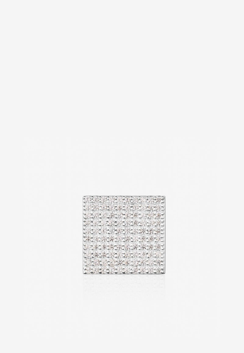 Special Order - Long Beach Diamond Stud Earring in 18-karat White Gold