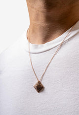 The Pyra Diamond Paved Chain Necklace in 18-karat Rose Gold