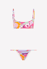 60's Print Bralette Bikini