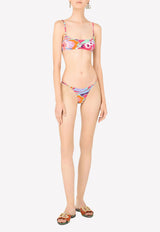 60's Print Bralette Bikini