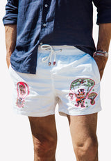 Parachute Embroidered Swim Shorts