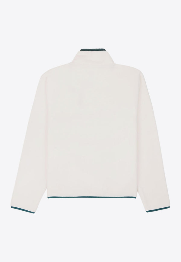 Buttoned Polar Fleece Sweatshirt