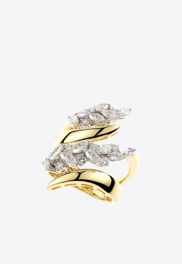 Golden Strada Stackable Diamond Ring in 18-karat Yellow Gold