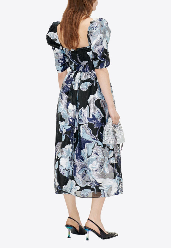 Everleigh Floral Print Midi Dress