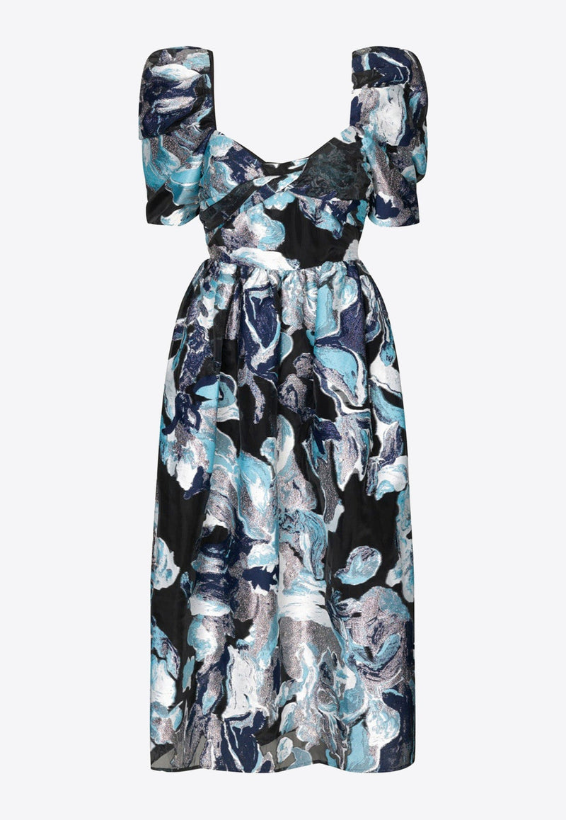 Everleigh Floral Print Midi Dress
