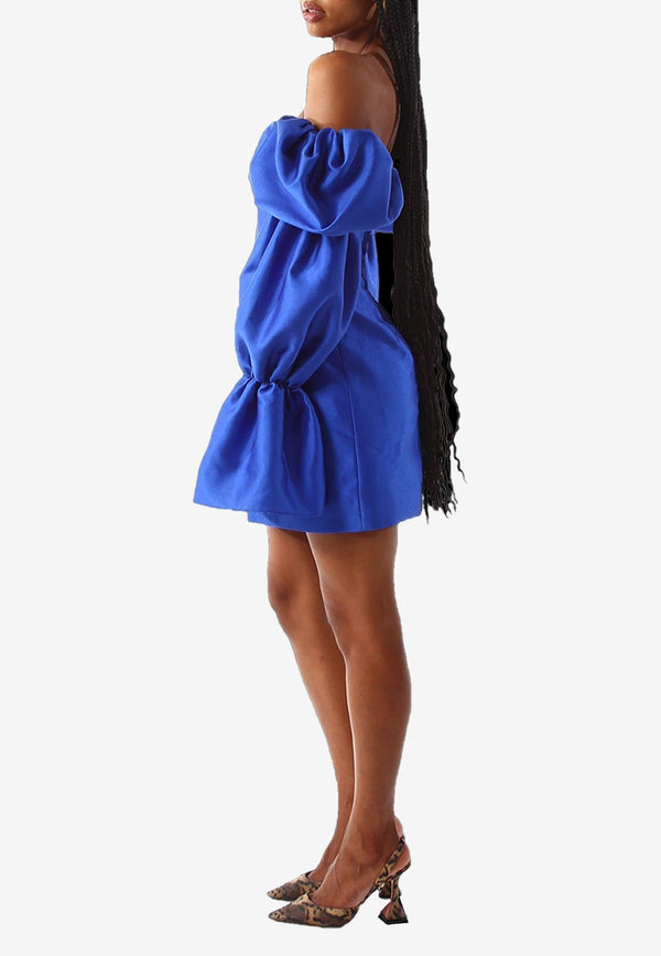 Solaro Puff-Sleeved Mini Dress