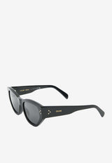 Bold 3 Dots Cat-Eye Sunglasses