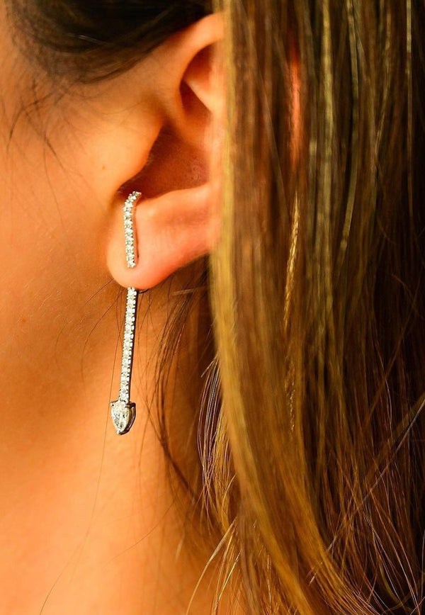 Special Order- Diamond Line Earrings