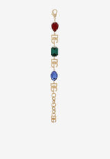 DG Logo and Rhinestones Embellished Bracelet