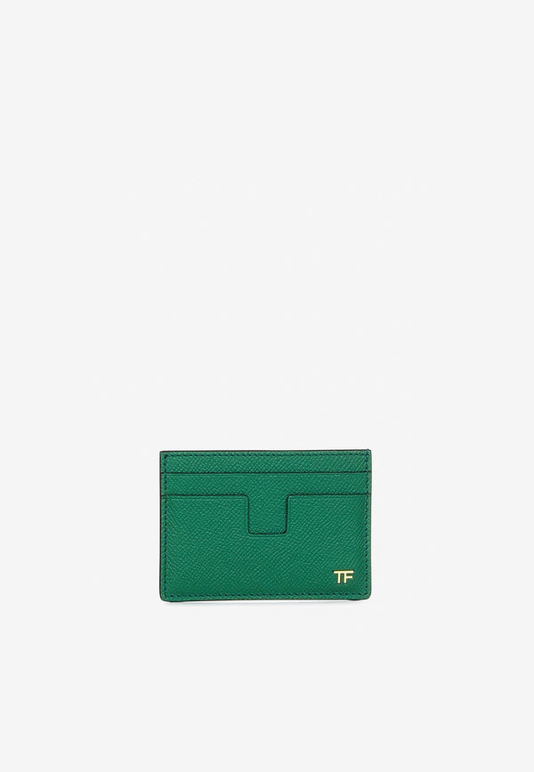 TF Cardholder in Grained Leather with Money Clip
