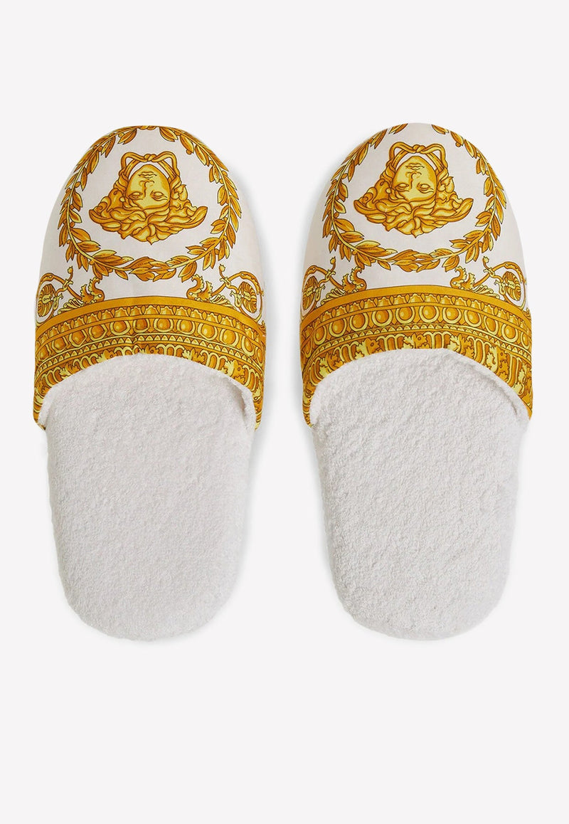 Signature Barocco Print Slippers