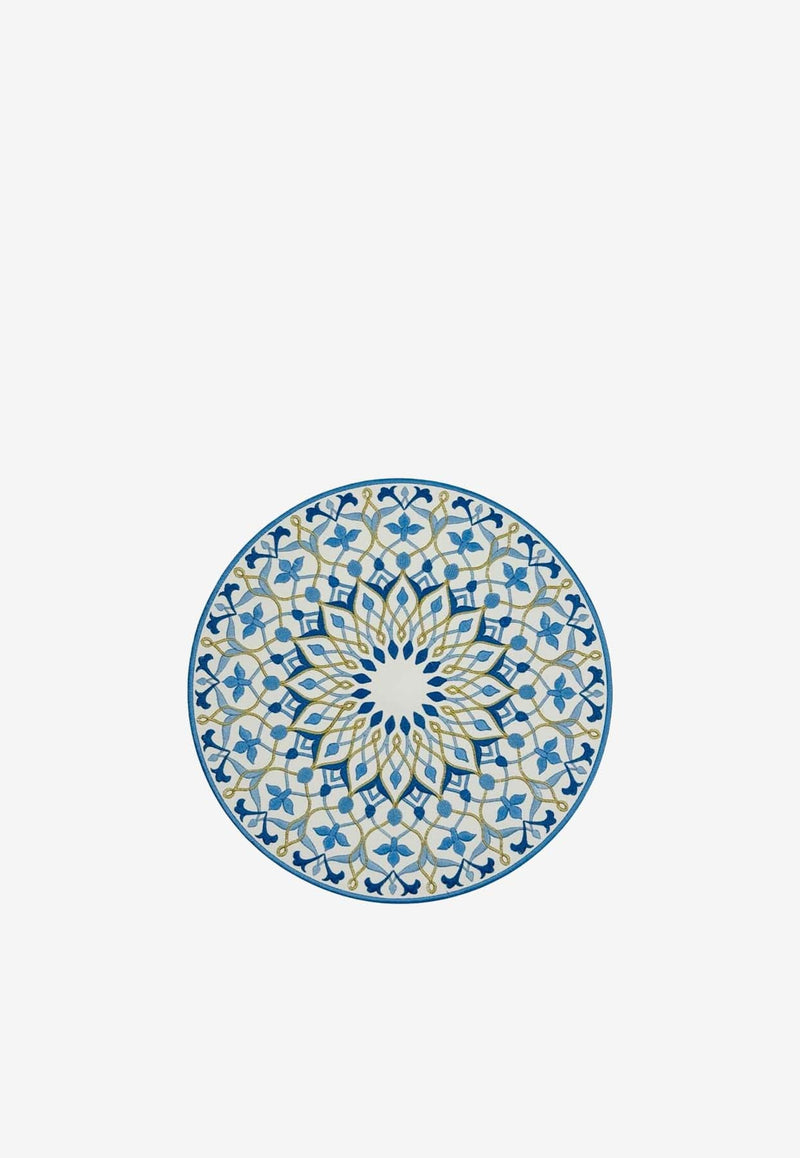 Embroidered Round Placemats - Set of 2