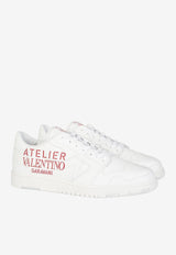 Atelier 07 Low-Top Leather Sneakers Camouflage Edition